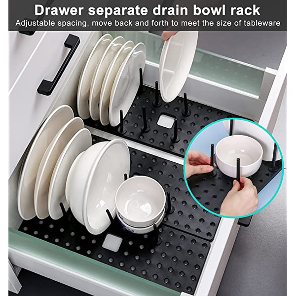Versatile Kitchen Organizer with Adjustable Features