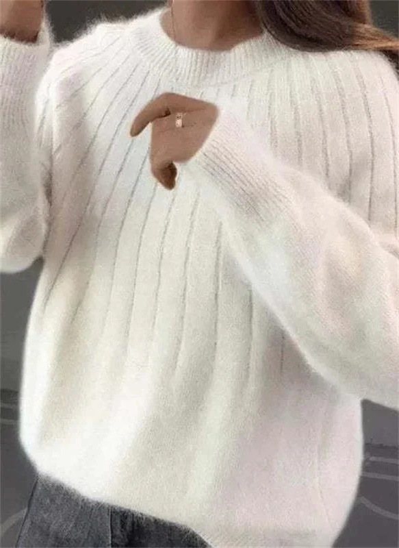 Luxurious Cashmere Knit Sweater for Women - Cozy Elegance