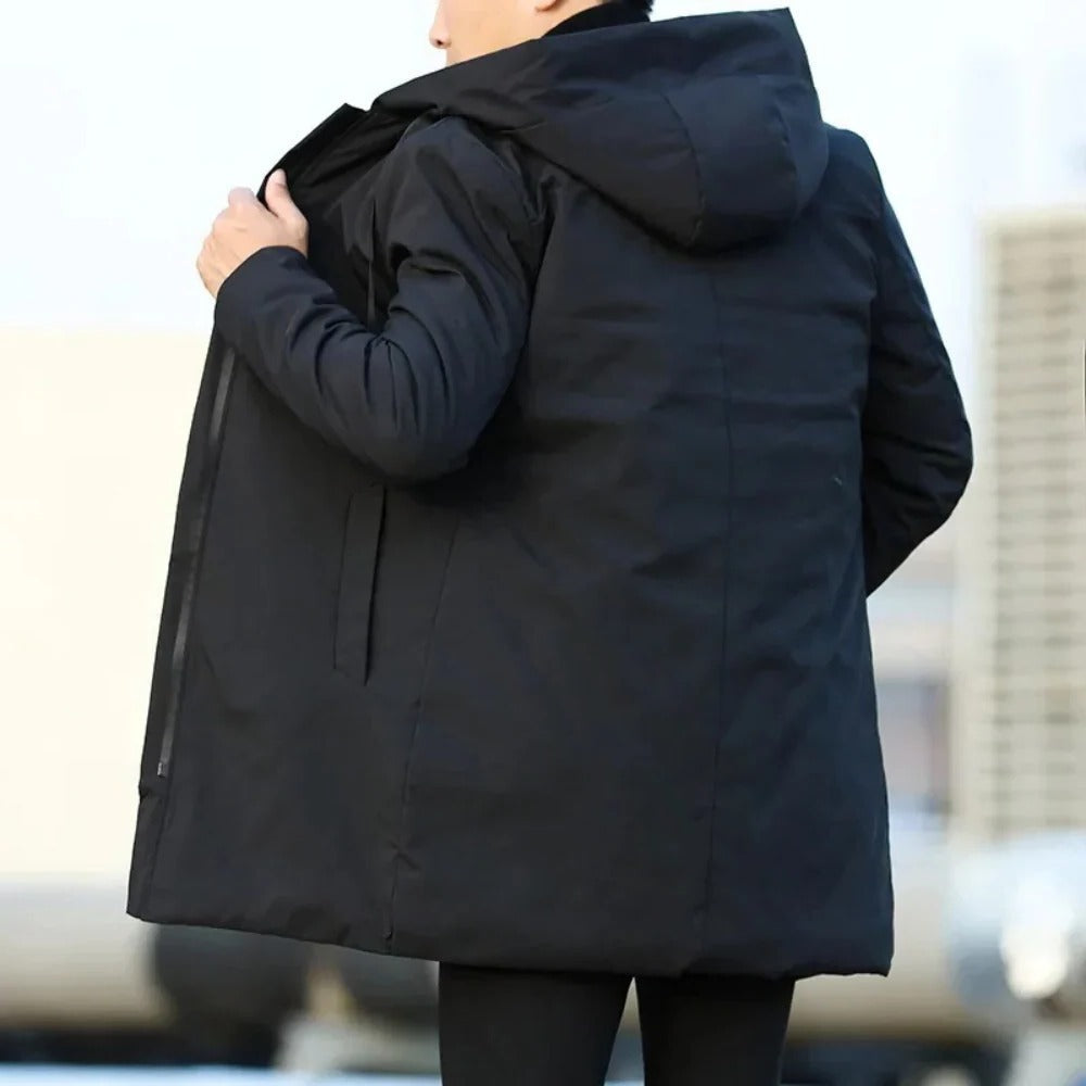 Sophisticated Long Coat for Men - Year-Round Style