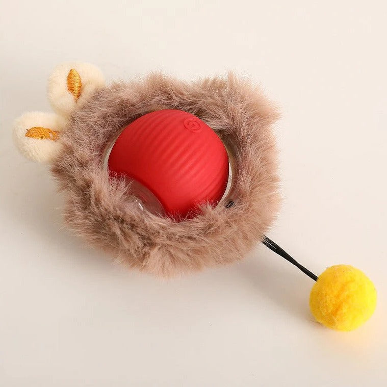 Dynamic Pet Play Ball with Interactive Tail