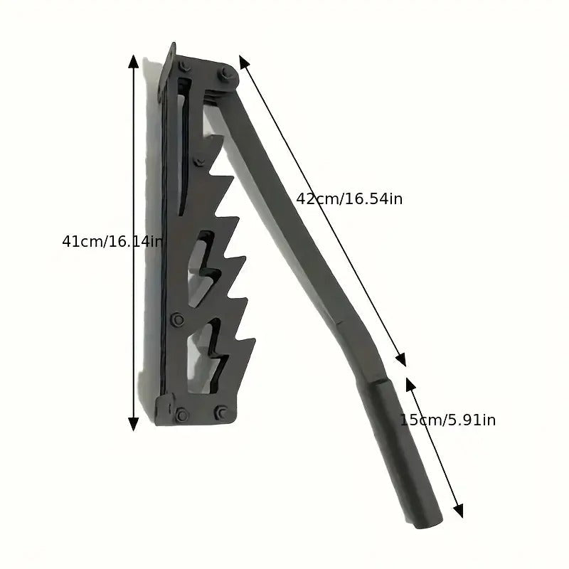 Effortless Wall-Mounted Firewood Chopper for Kindling