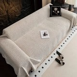 Elegant Herringbone Sofa Protector for Everyday Use