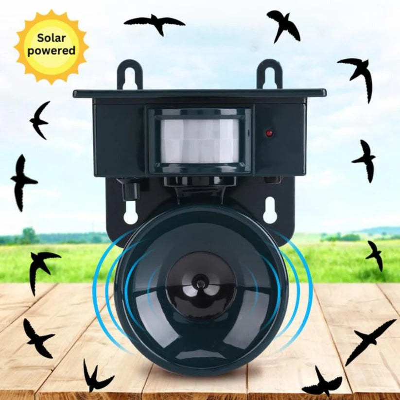 Eco-Friendly Motion-Activated Bird Repeller for Outdoor Spaces