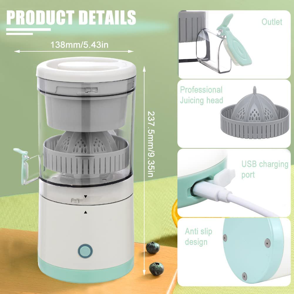 Compact USB Rechargeable Juice Maker for On-the-Go Freshness