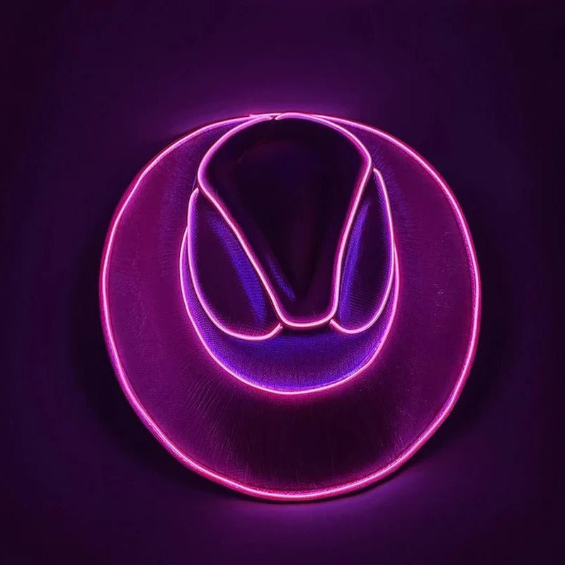 Illuminated Western Hat for Festive Occasions