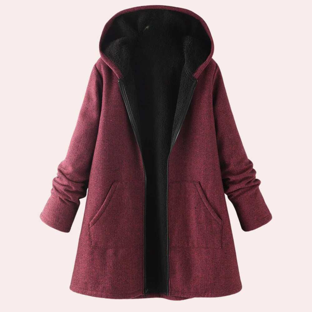 Chic Women's Cozy Hooded Jacket for All Seasons