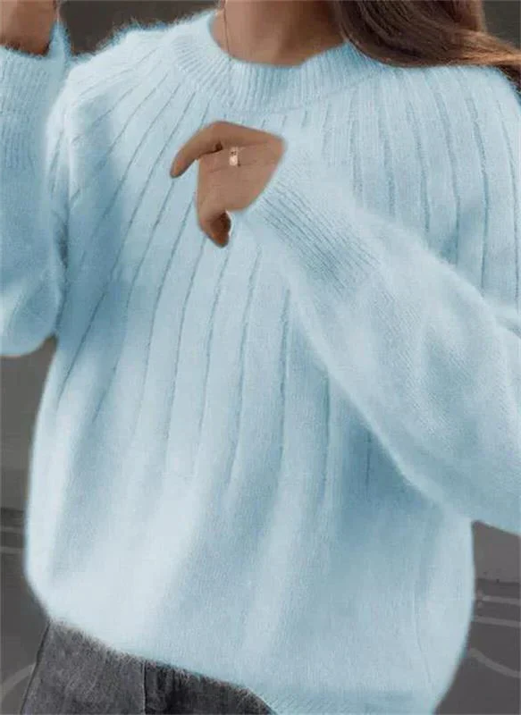 Luxurious Cashmere Knit Sweater for Women - Cozy Elegance