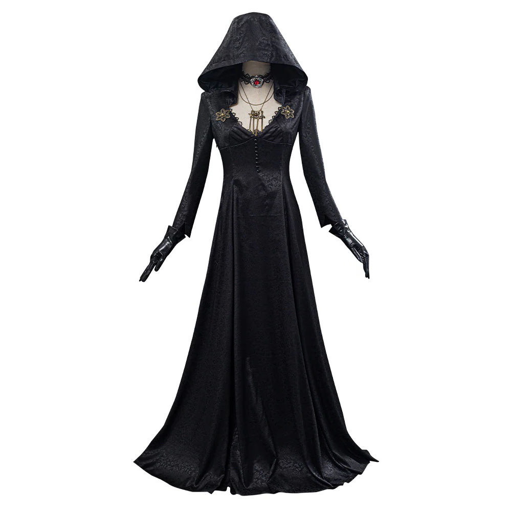 Gothic Elegance Vampire Queen Cosplay Ensemble