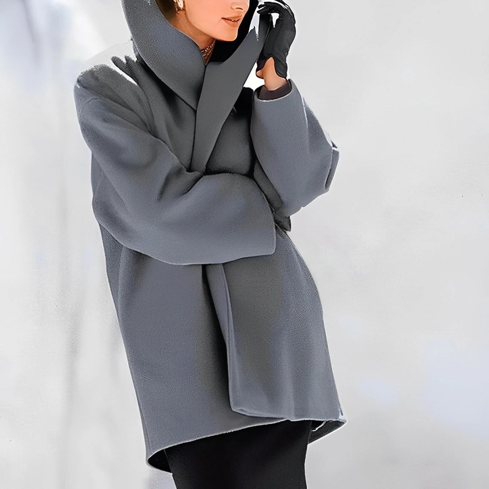 Chic Woolen Overcoat for Winter Comfort