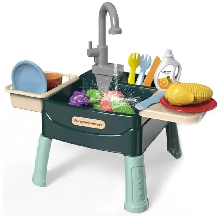 Interactive Cooking Station with Water Play Feature