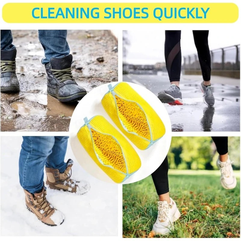 Effortless Footwear Cleaning Bag for Washing Machines