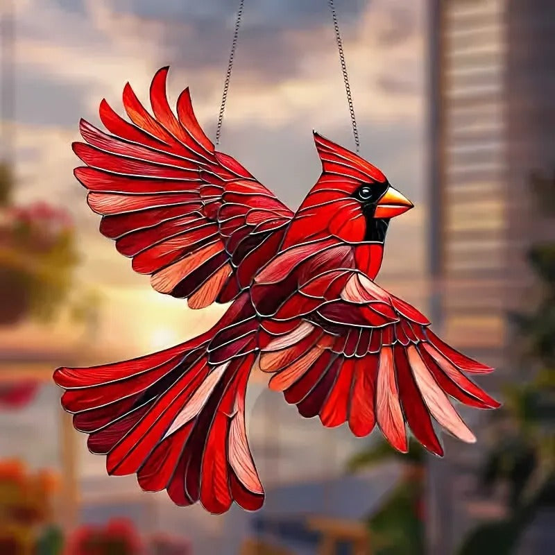 Vibrant Hummingbird Window Charm for Joyful Spaces
