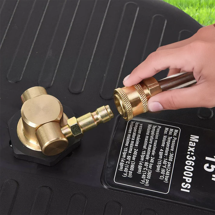 Effortless 15-Inch Surface Cleaner for Pressure Washers