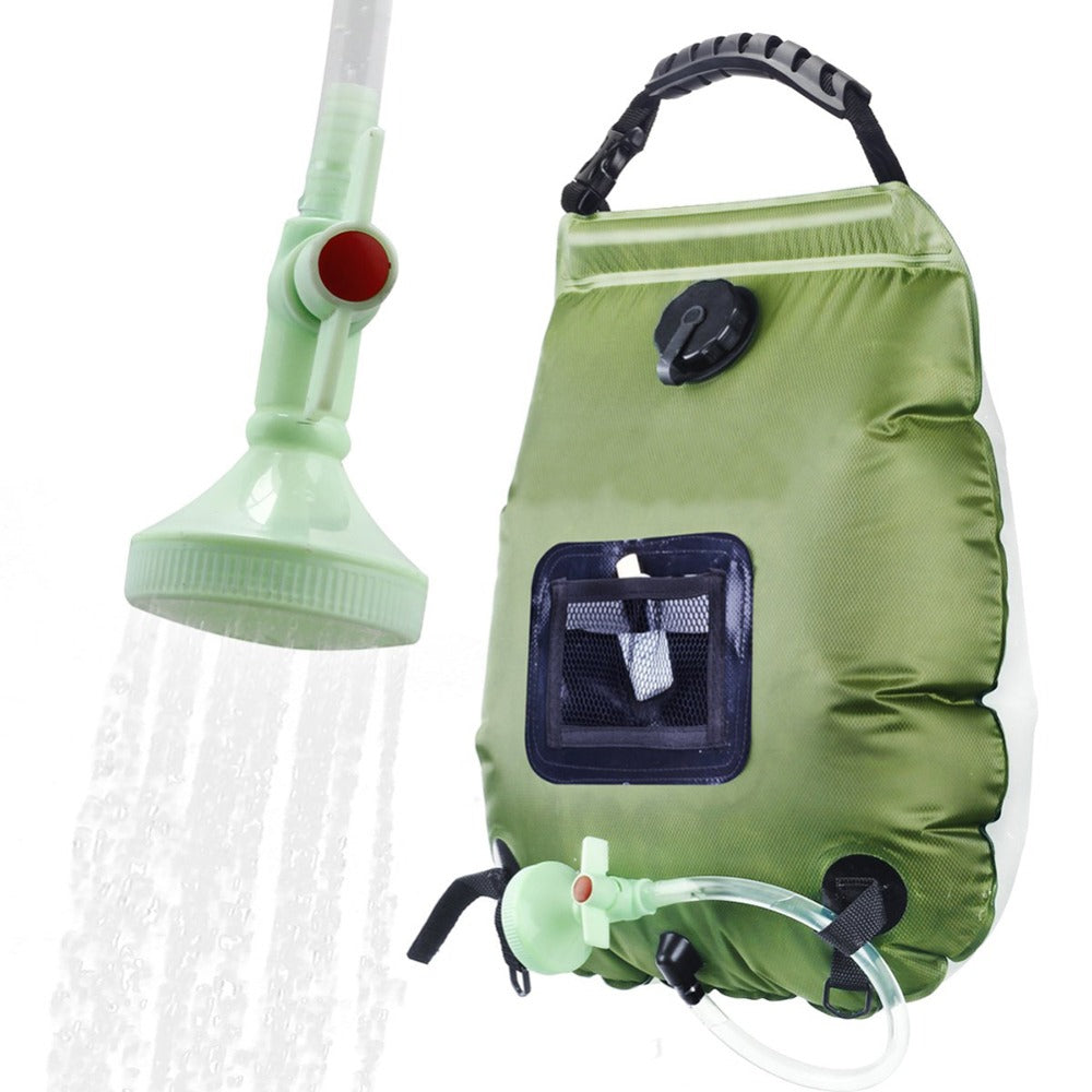 Portable Solar-Powered Outdoor Shower System
