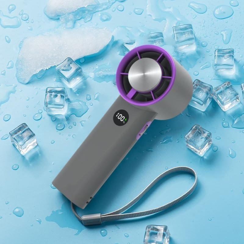 Compact Cooling Handheld Fan with Smart Technology