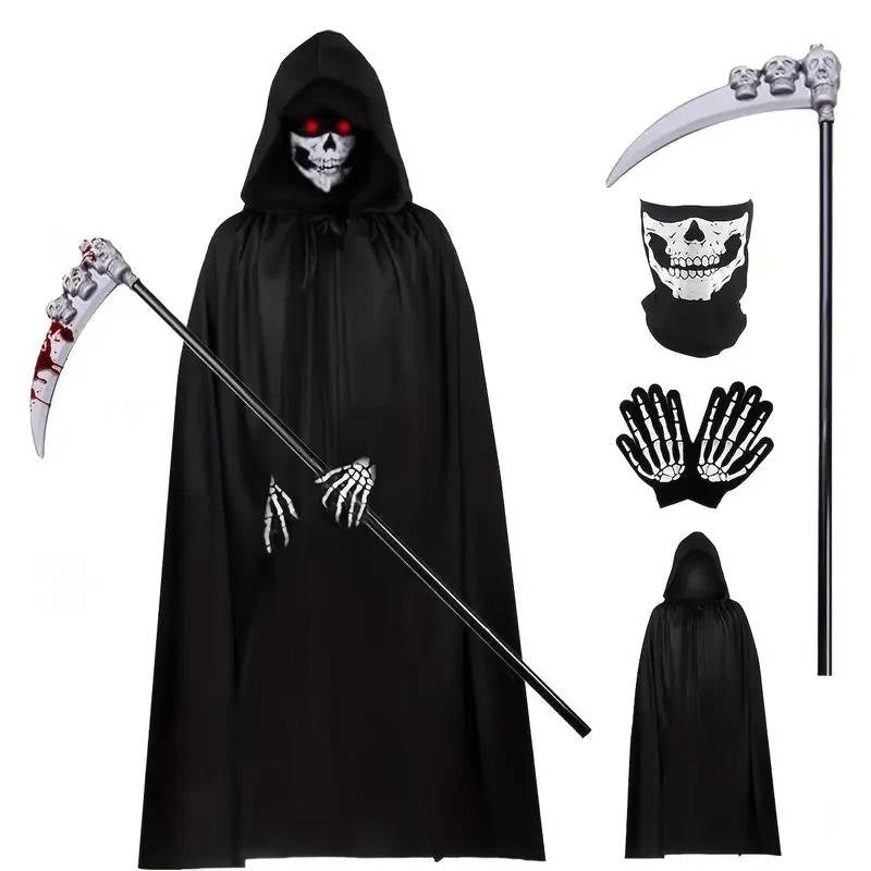 Menacing Dark Reaper Costume for Adults
