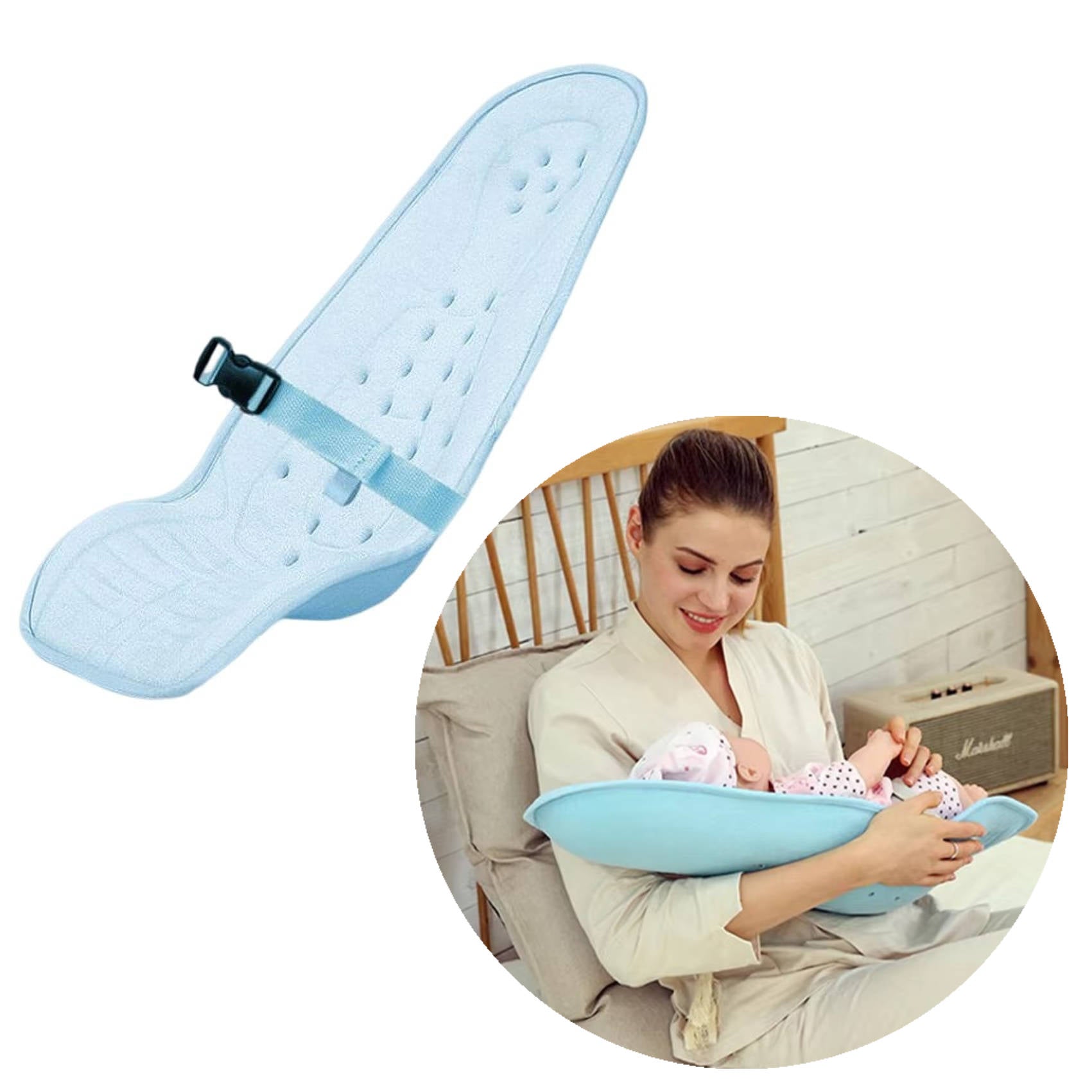 CozyNest Infant Feeding Support Pillow
