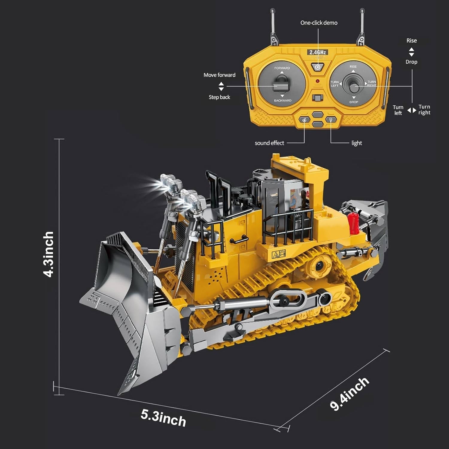 All-Terrain Remote-Controlled Construction Vehicle