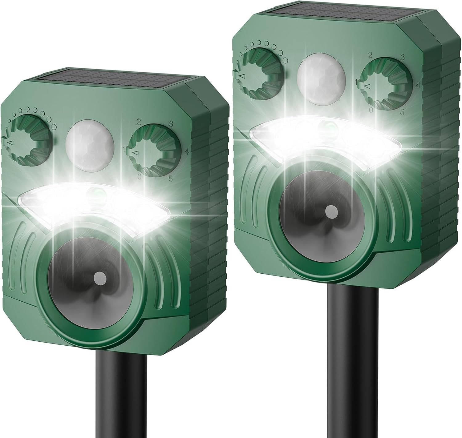 Smart Ultrasonic Animal Repeller for Outdoor Spaces
