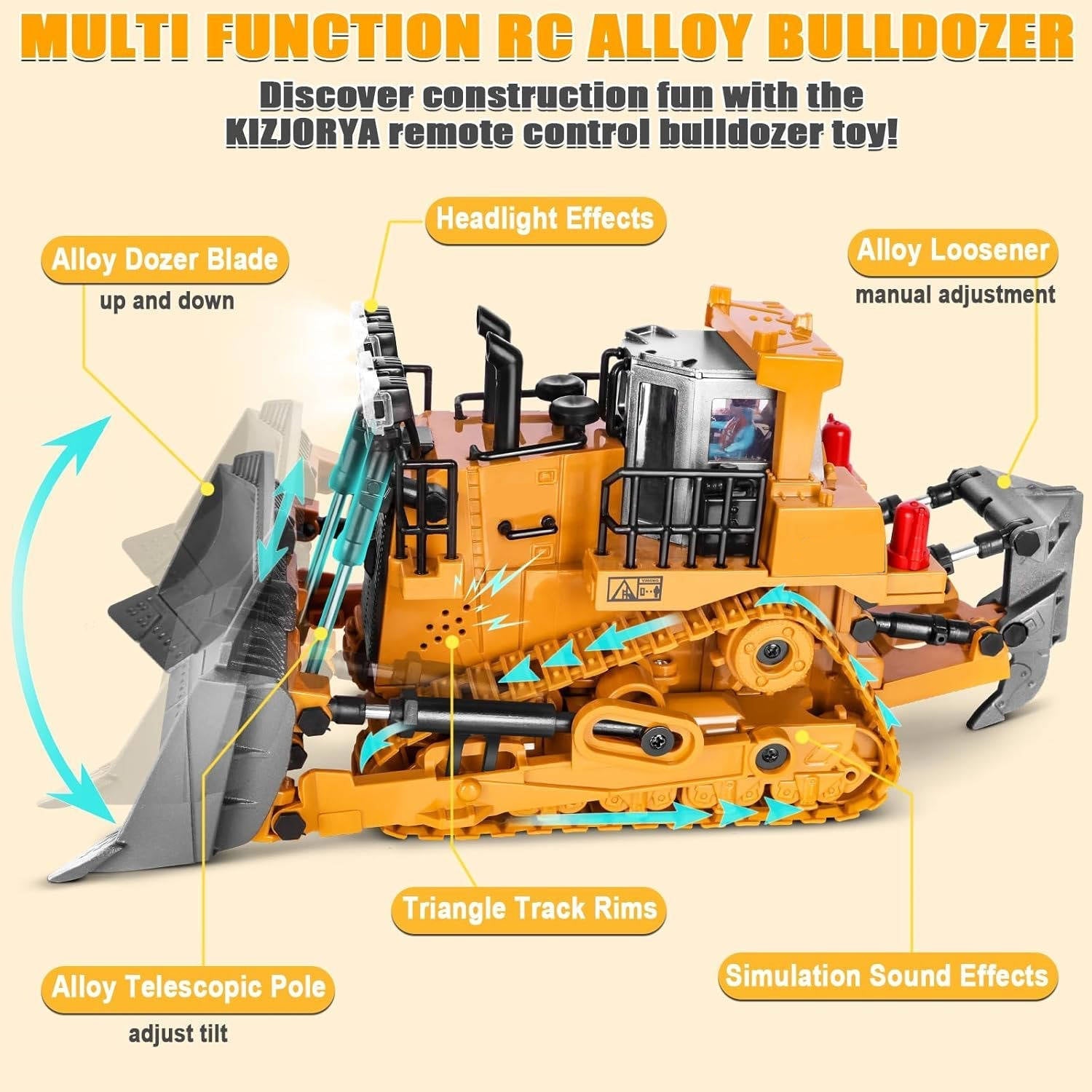 All-Terrain Remote-Controlled Construction Vehicle