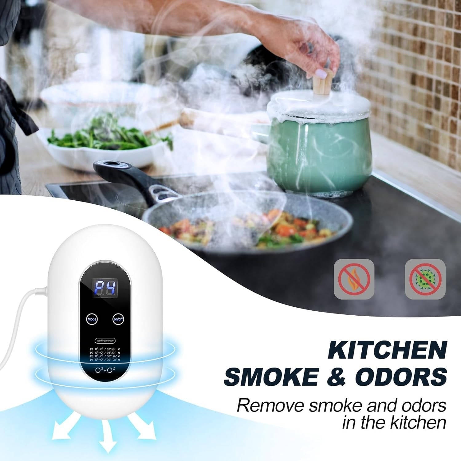 Zeno Air Purifier – 200mg/h Ozone Generator with 4 Settings