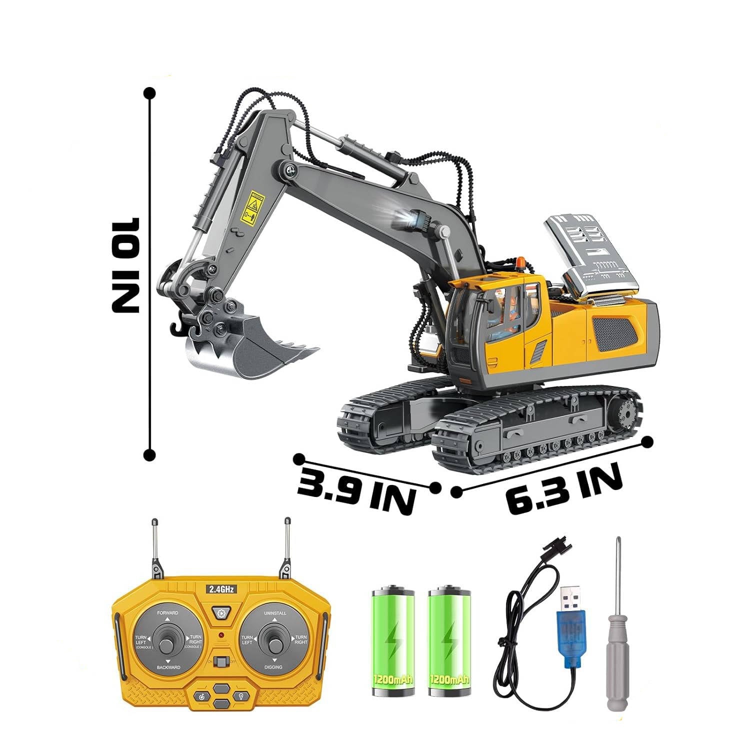 All-Terrain Remote-Controlled Construction Vehicle