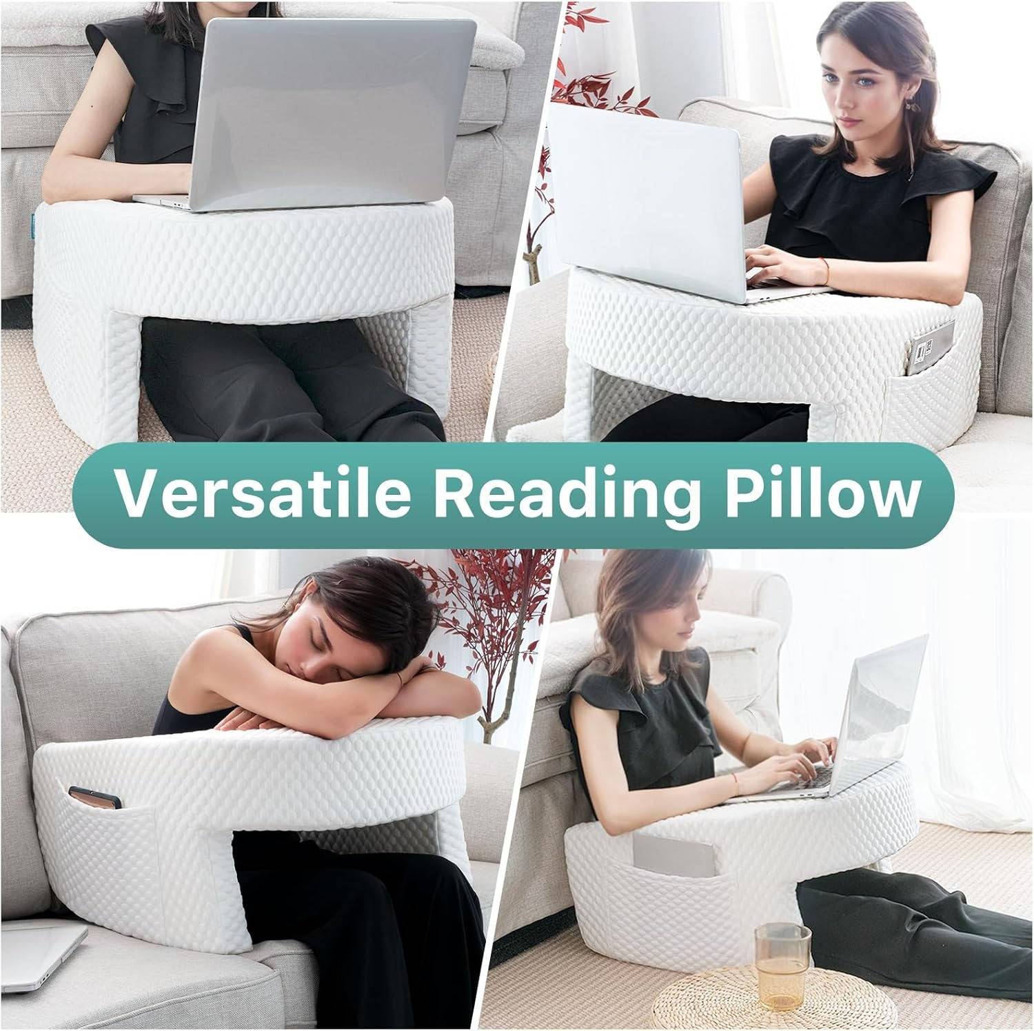 Cozy Support Pillow for Relaxation and Reading