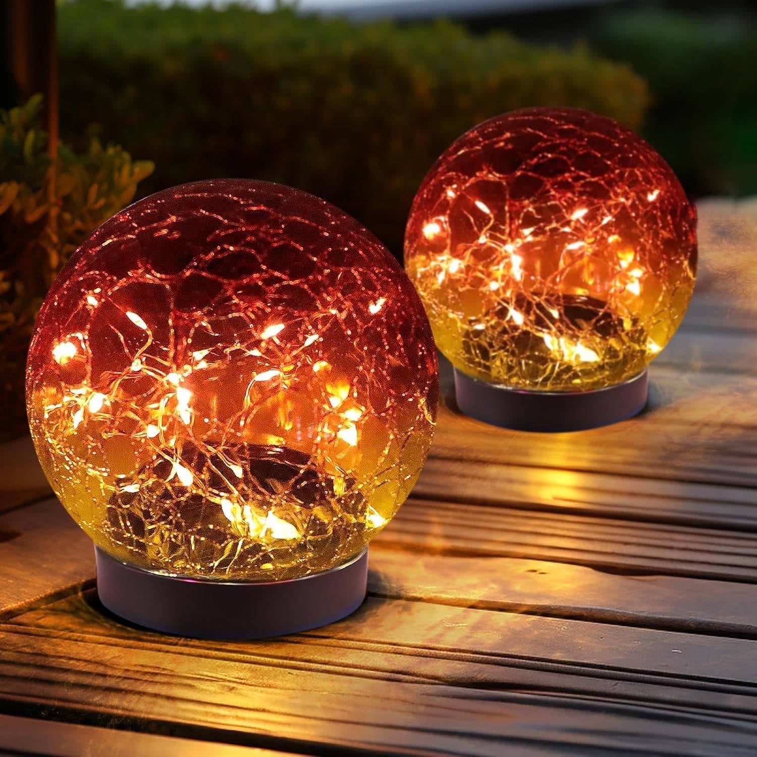 Radiant Solar Pathway Lights – Stunning Glass Globe Design with 20 LEDs
