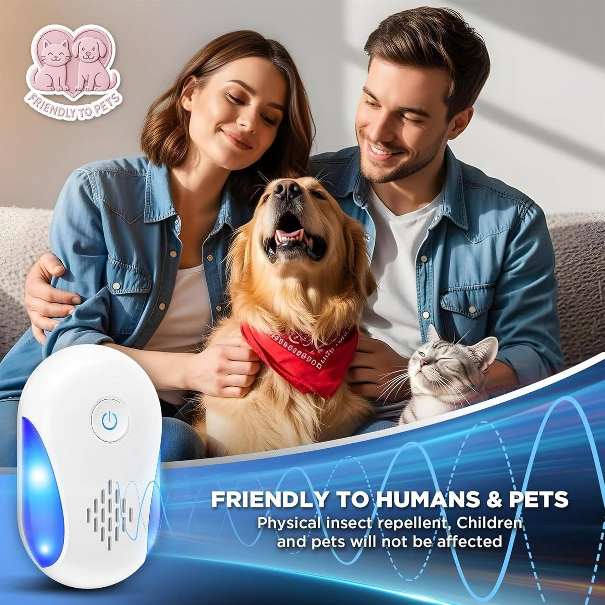 EcoGuard Ultrasonic Pest Defense Kit – 6 Pack Indoor Unit