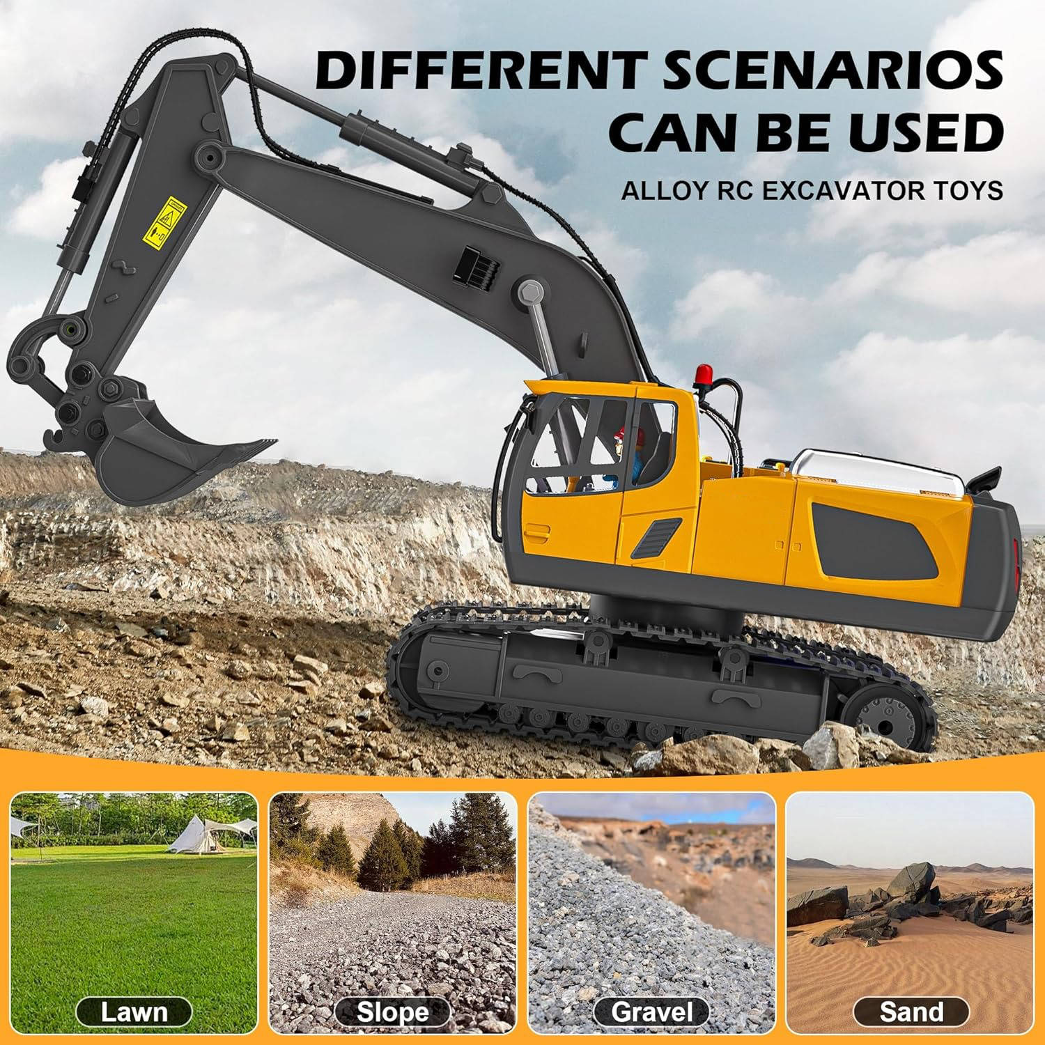 All-Terrain Remote-Controlled Construction Vehicle