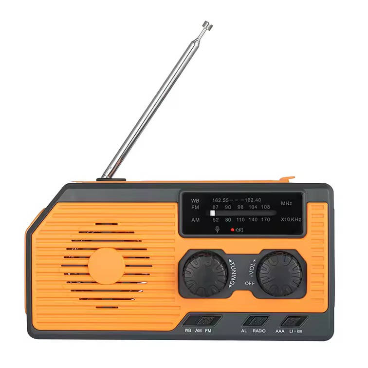 All-Weather Hand-Crank Emergency Radio with Solar Power