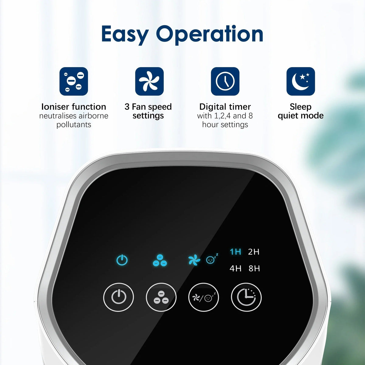 FreshAir Guardian: Compact HEPA Air Purifier for 200 Sq Ft