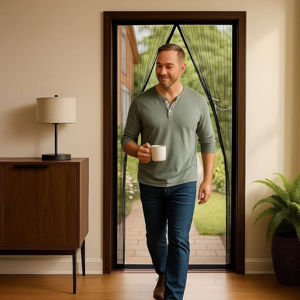 Custom Fit Magnetic Insect Barrier for Doors