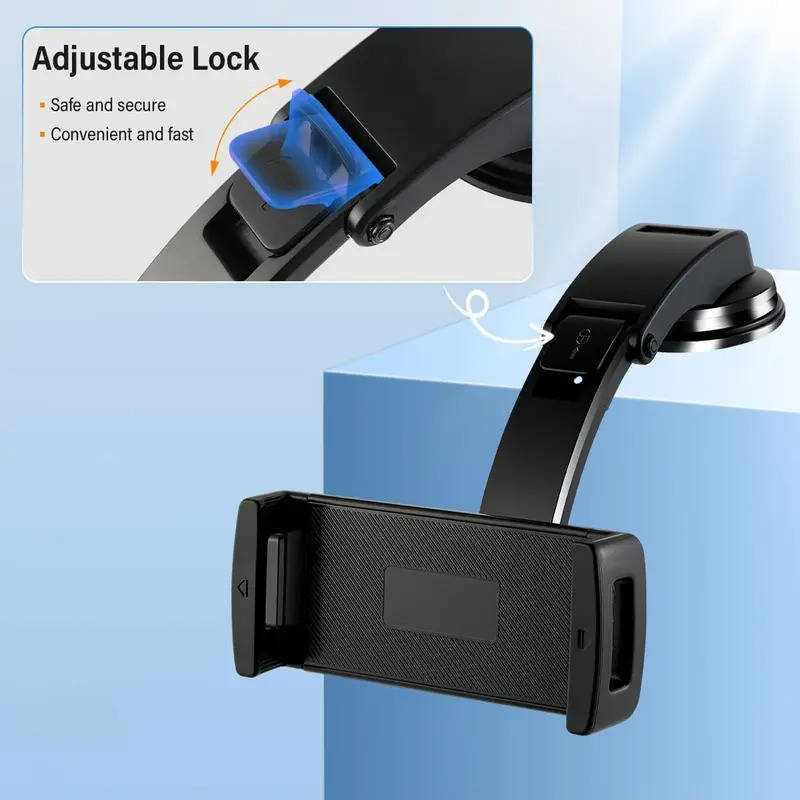 DriveSmart Tablet Mount – 360° Swivel Car Holder with Adjustable Arm