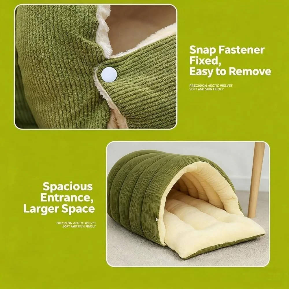 Cozy Hideaway Cat Tent with Washable Cover