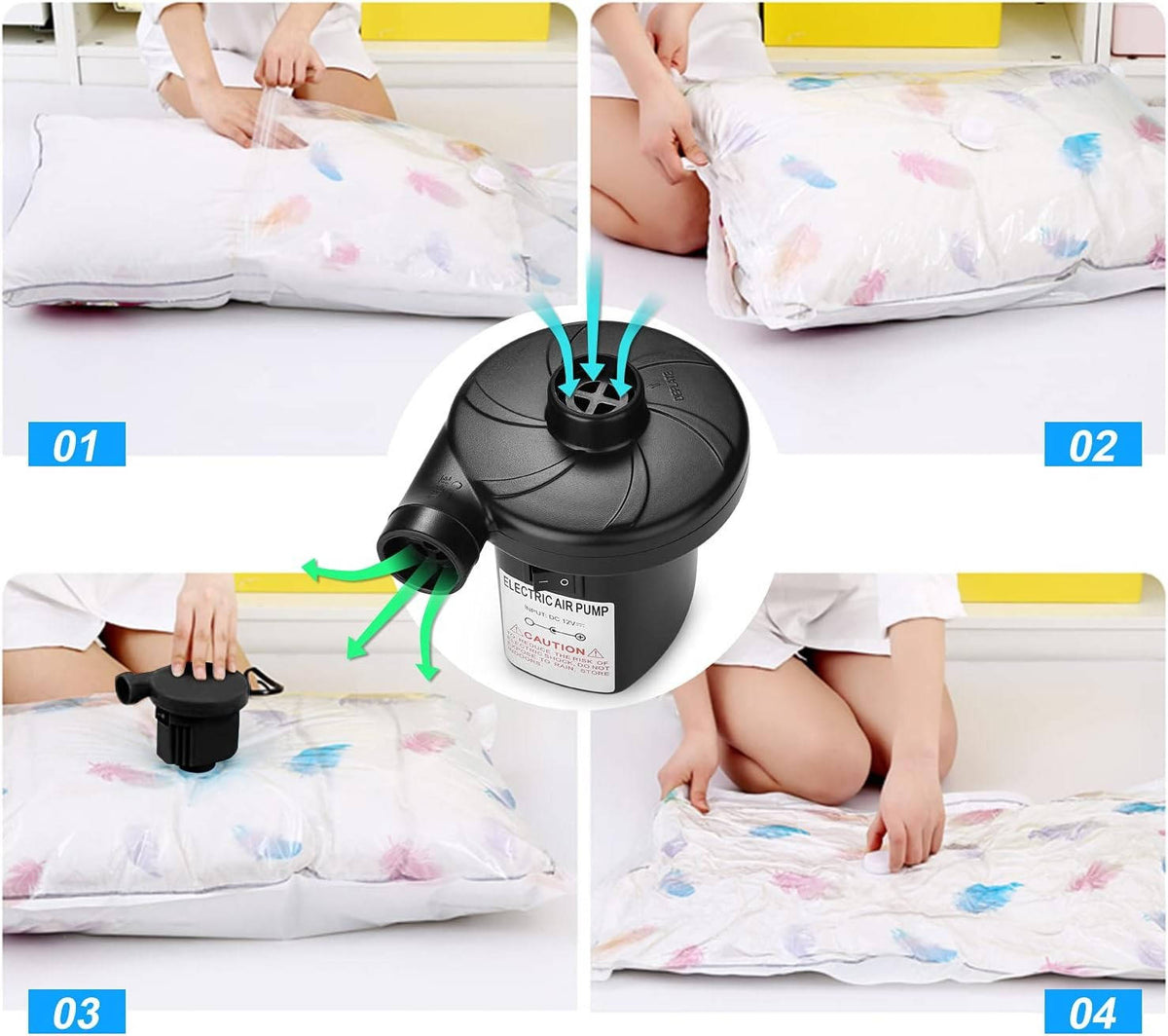 AquaBlow Electric Inflator & Deflator – 4500Pa Power for Quick Setup