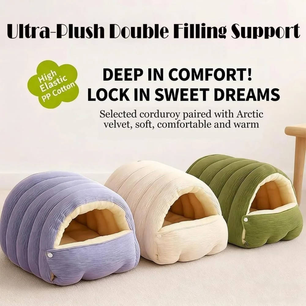 Cozy Hideaway Cat Tent with Washable Cover