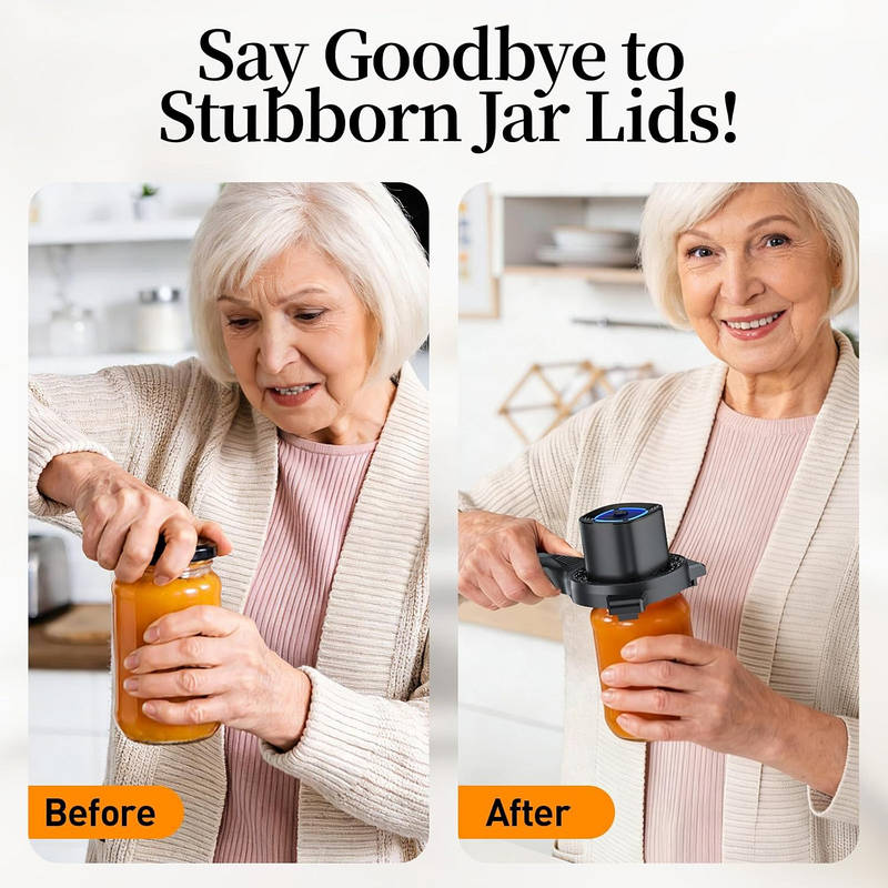 Effortless Lid Master – Rechargeable Adjustable Jar & Bottle Opener