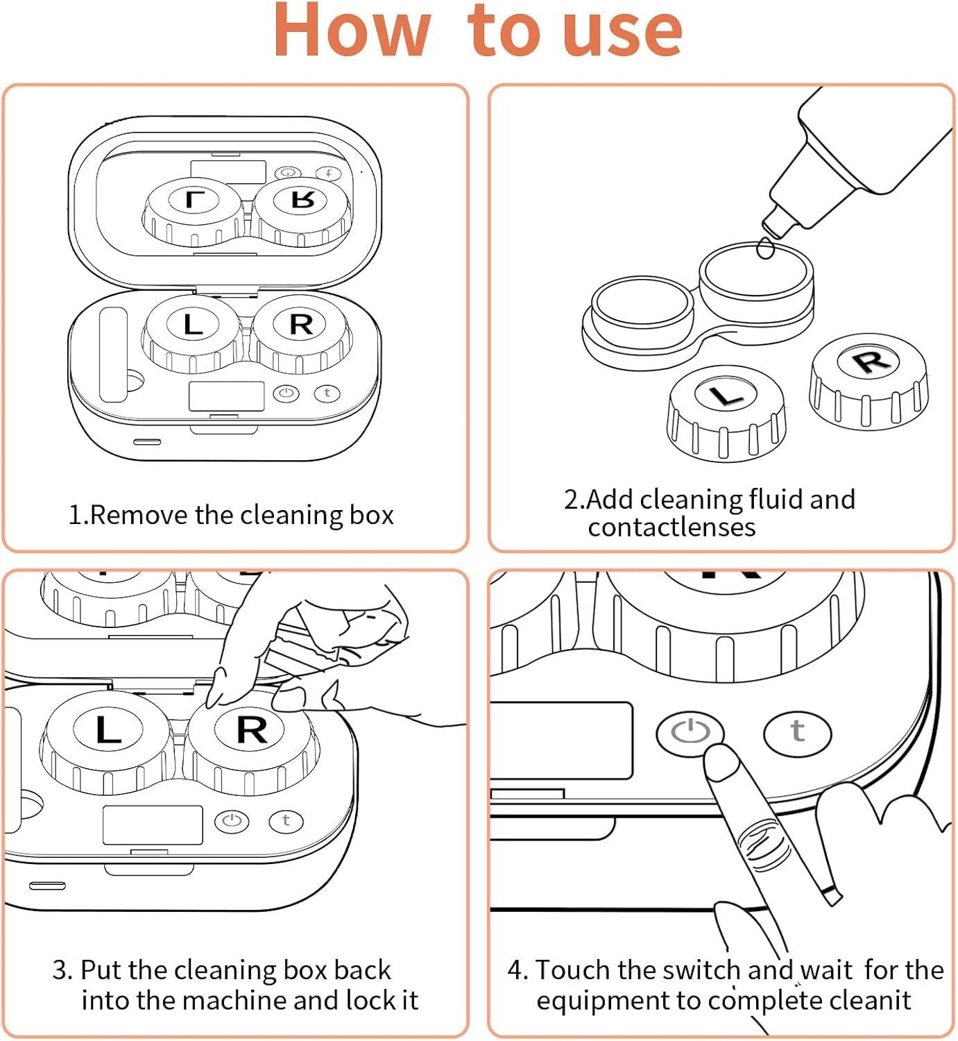 Refined LensCare Ultrasonic Cleaner – Rechargeable with Smart Timers