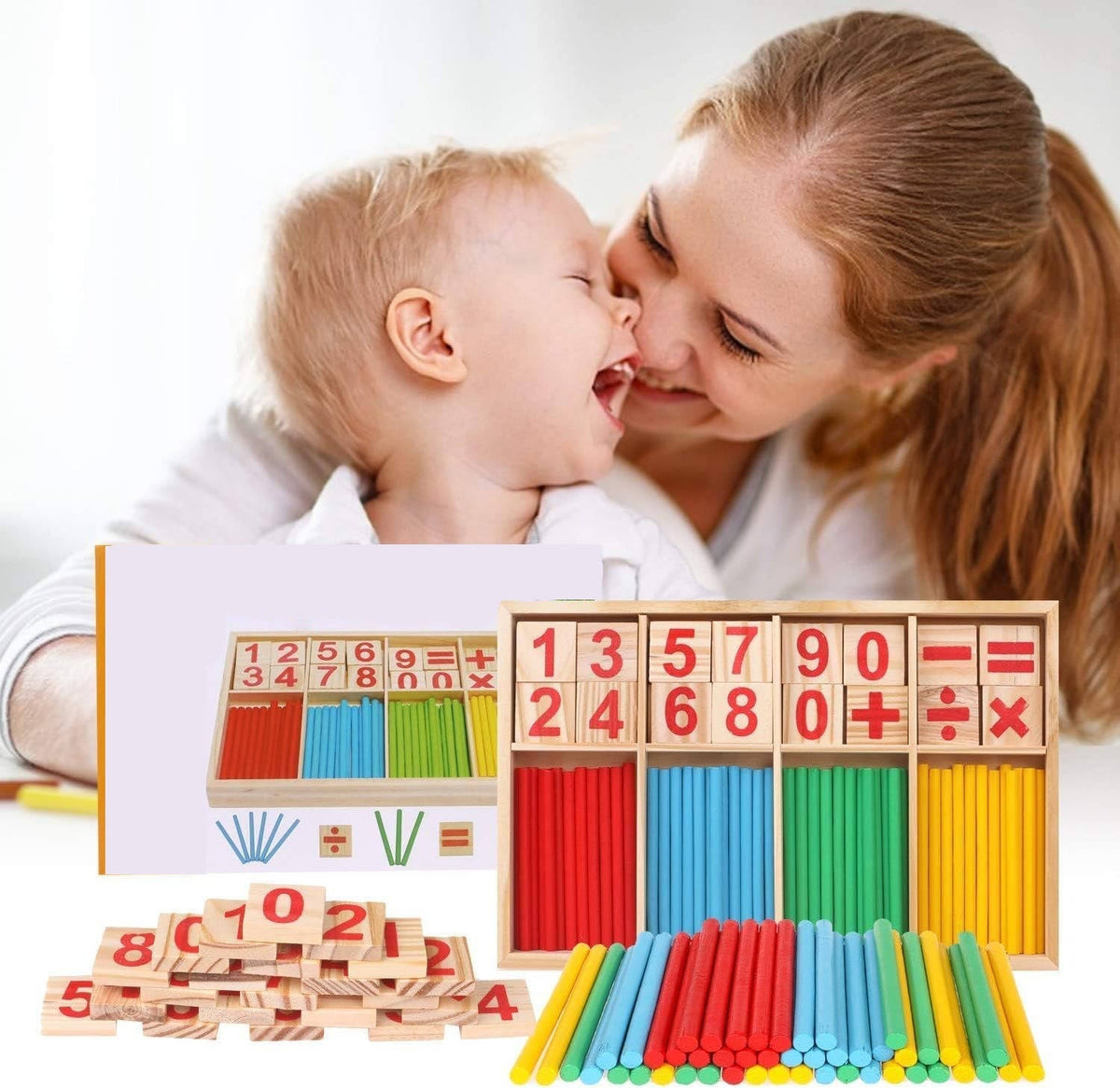 Interactive Counting Blocks and Sticks Set