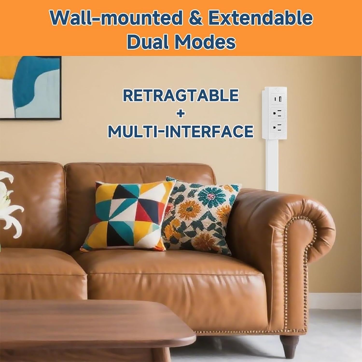 Versatile Outlet Extender with Adjustable Reach