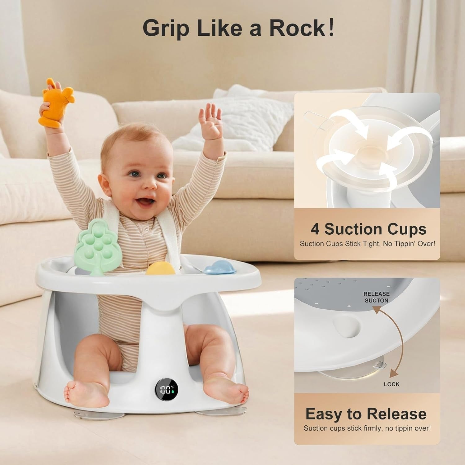 AquaNest Infant Bath Chair – Safe & Comfortable Bath Support