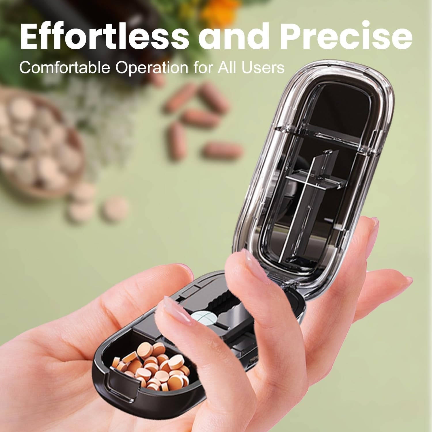 Smart Pill Splitter with Built-In Storage