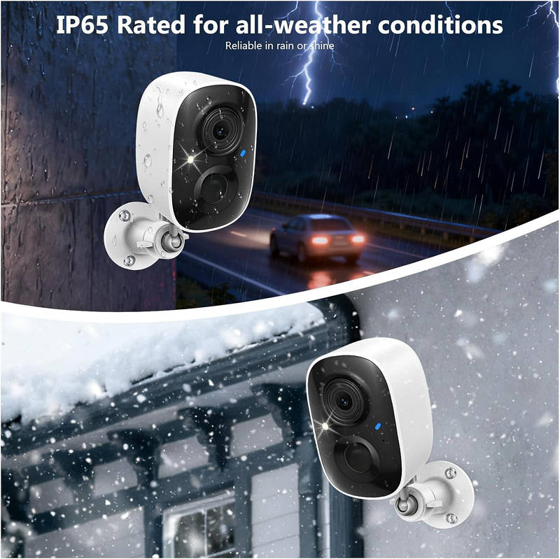 BrightGuard 2K Solar-Powered Outdoor Security Camera