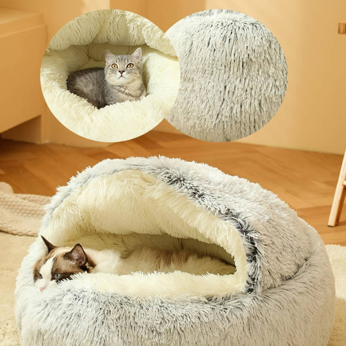 Cozy Nest Pet Bed for Dogs and Cats
