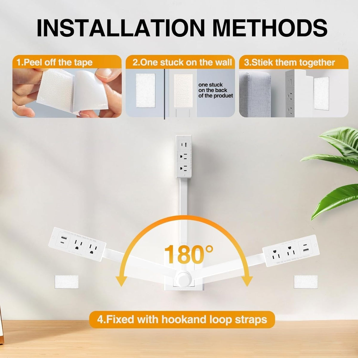 Versatile Outlet Extender with Adjustable Reach