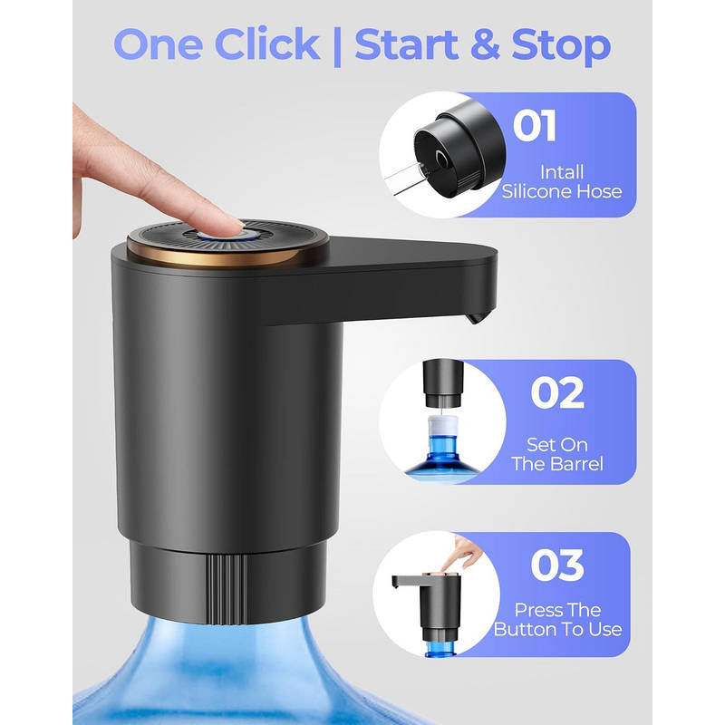 HydraFlow Electric Water Dispenser – Rechargeable Dual-Motor Pump