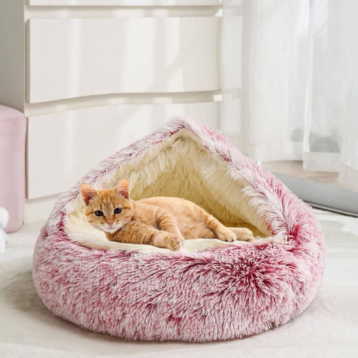 Cozy Nest Pet Bed for Dogs and Cats
