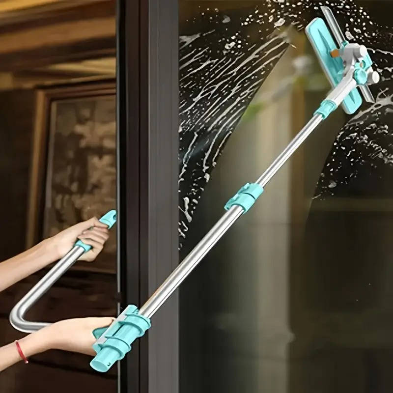 Extendable Window Cleaning Tool for High Reach Surfaces