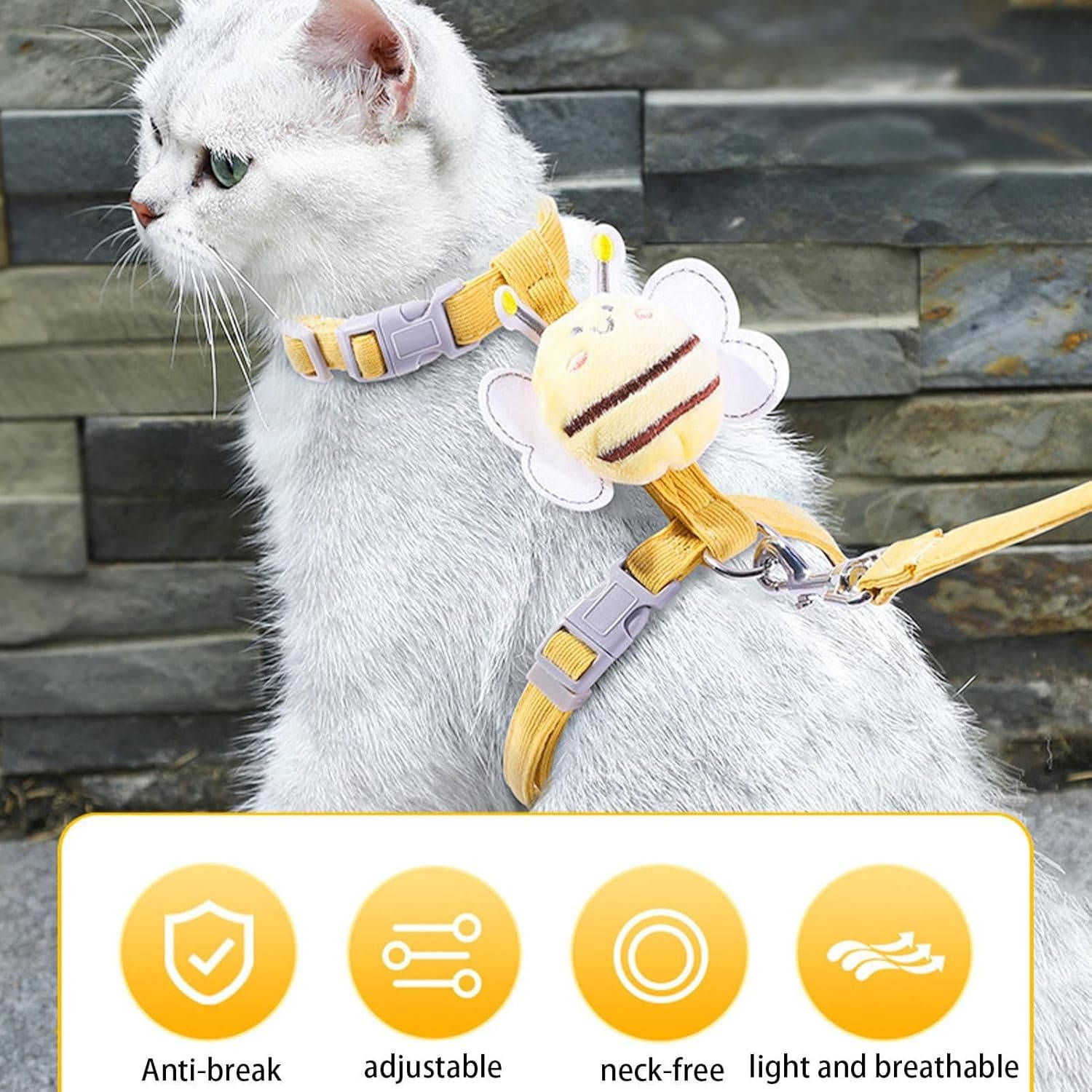 Adventurous Cat Vest and Leash Set